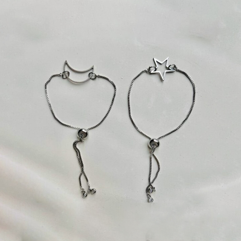  دستبند استیل ستاره یا ماه 