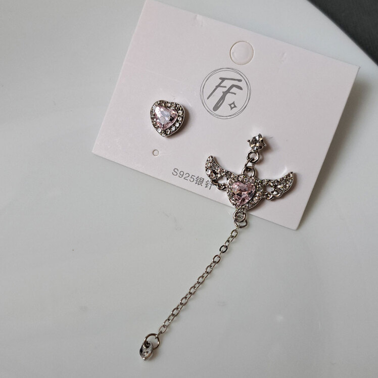 گوشواره قلب بالدار پینترستی