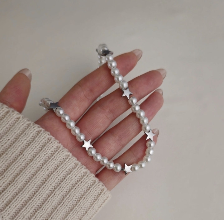  گردنبند مروادید و ستاره 