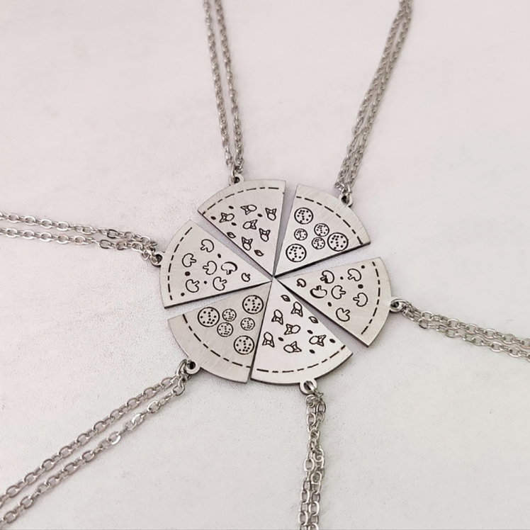 ست گردنبند پیتزا 6 نفره