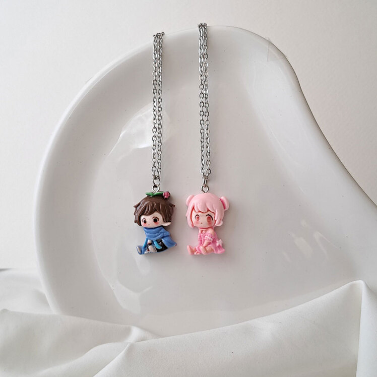 گردنبند ست دوستی دختر پسر کره ای 