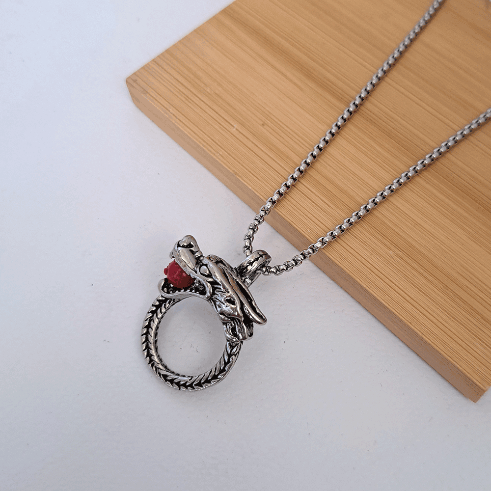 گردنبند مدل دراگون حلقه ای