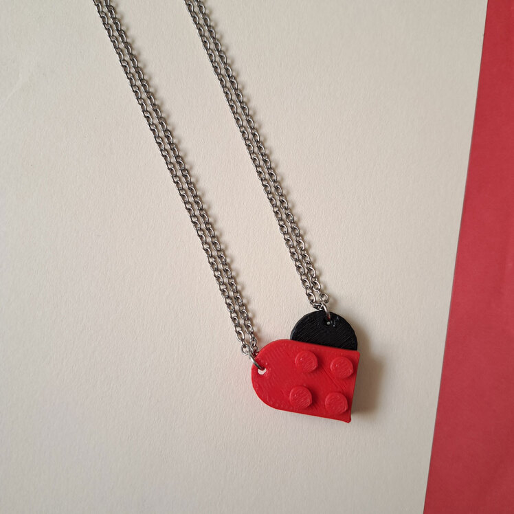 گردنبند ست قلب لگویی 