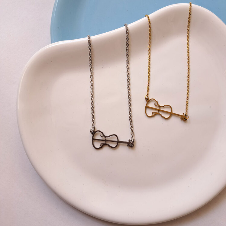 گردنبند مدل ویولن