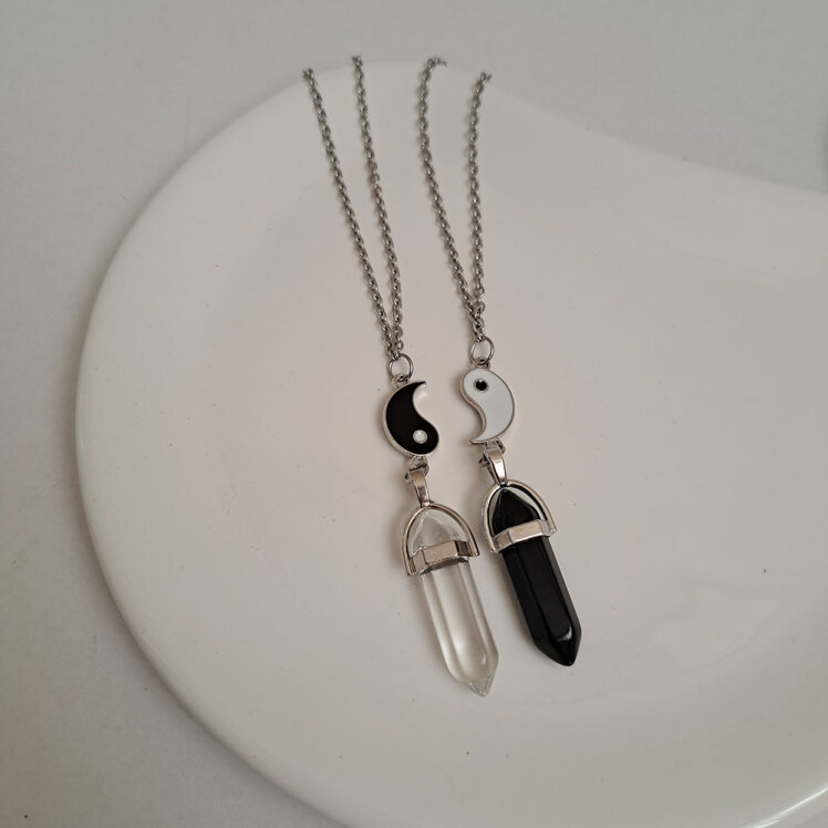 گردنبند ست منشور یین و یانگ