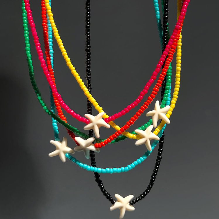 گردنبند تابستانی مینیمال ستاره 