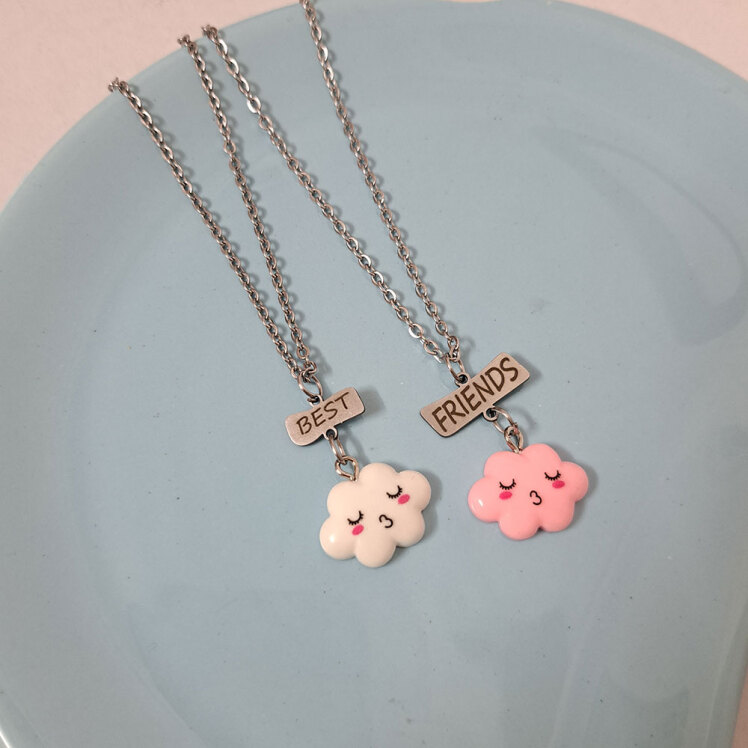 گردنبند ست بست فرندز ابر فانتزی 