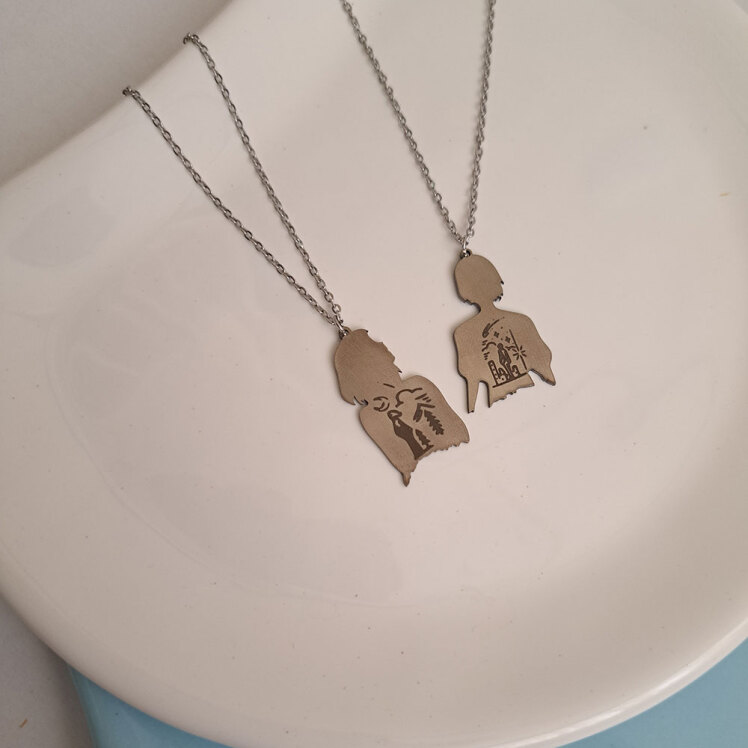 گردنبند ست دختر و پسر 