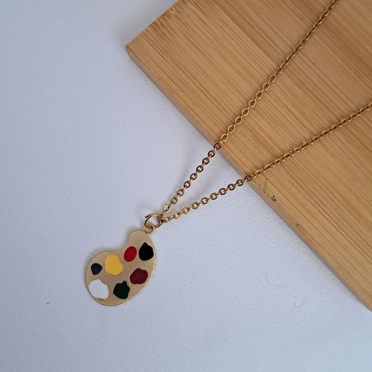 گردنبند فانتزی مدل پالت رنگ