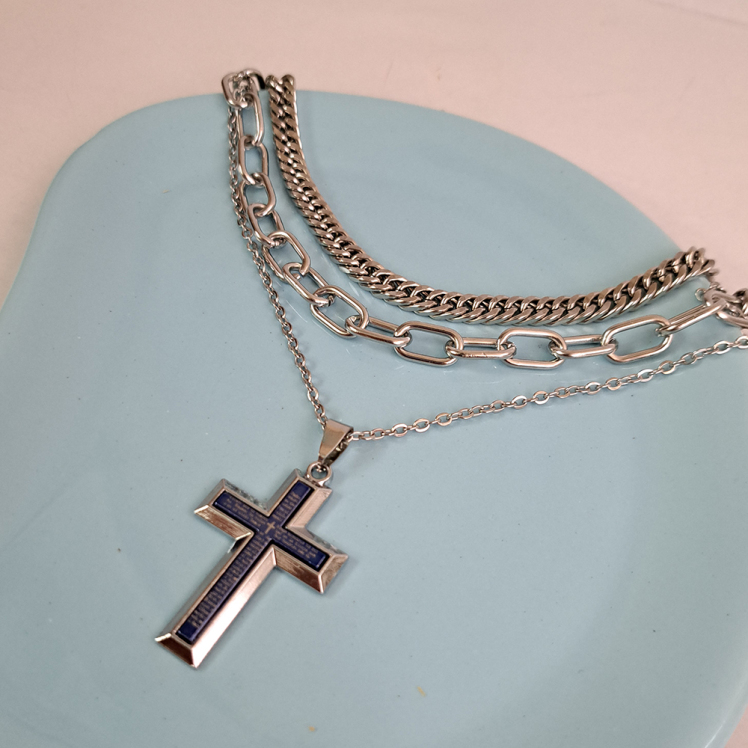 گردنبند سه لاین صلیب