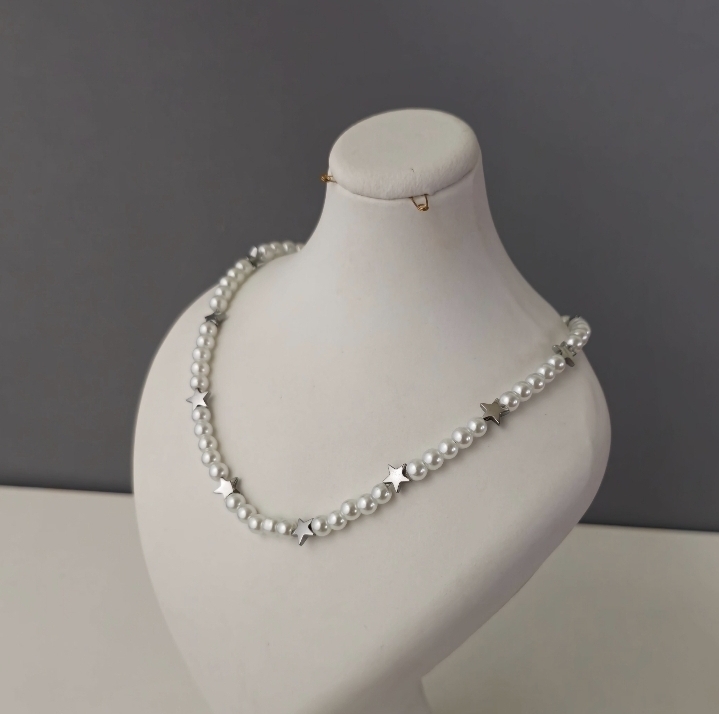  گردنبند مروادید و ستاره 