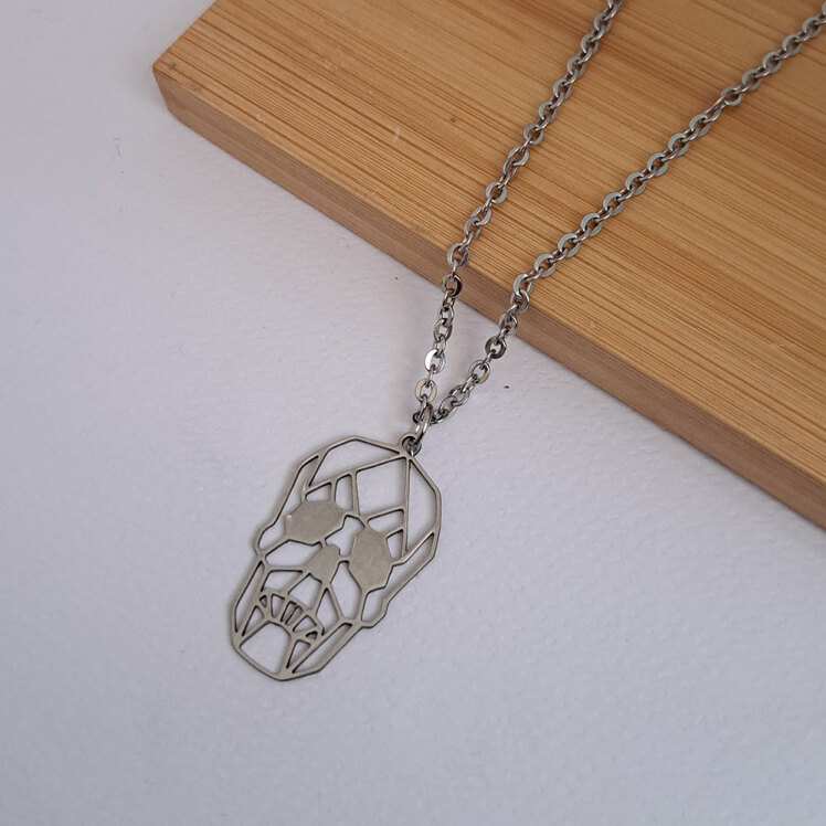 گردنبند مدل اسکلت خطی 