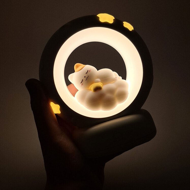  چراغ خواب فانتزی خرس رویایی | نور آرامش بخش برای خوابی شیرین