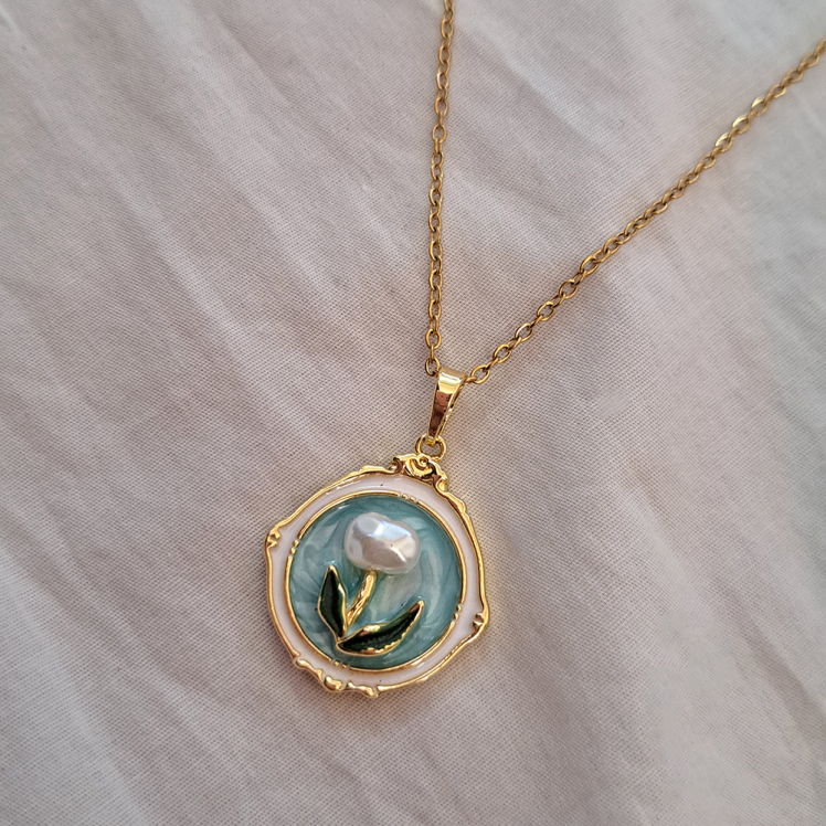 گردنبند میناکاری دخترانه 