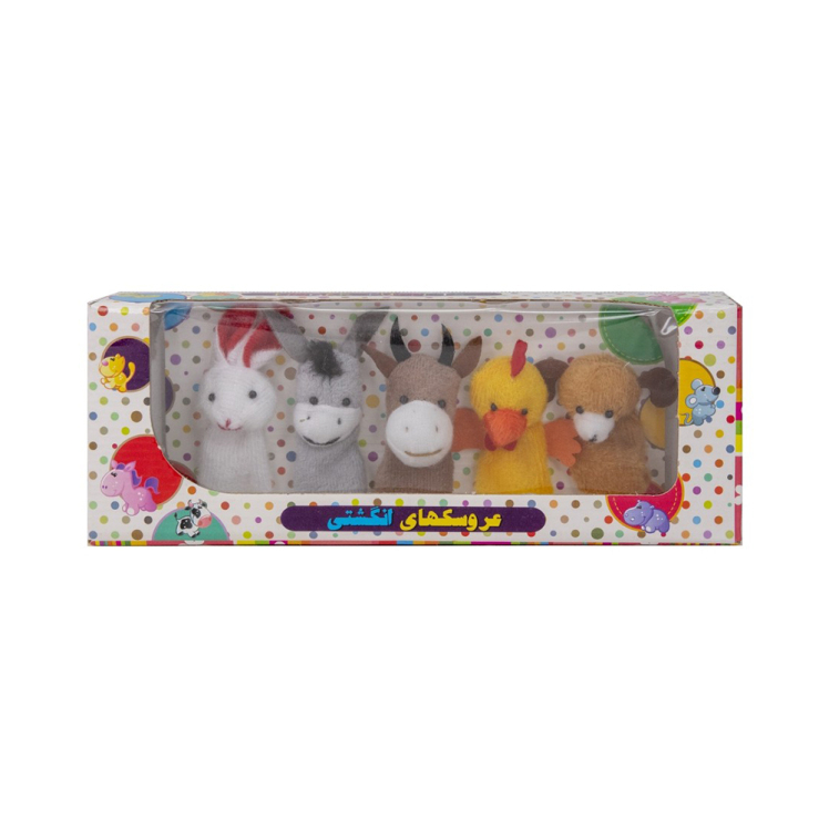 عروسک انگشتی حیوانات اهلی بسته 5 عددی