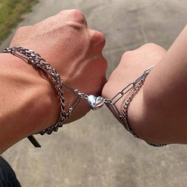 دستبند ست دوستی دو لاین مگنتی