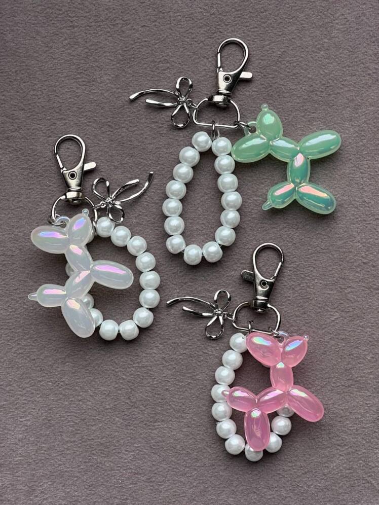 آویز پفکی مرواریدی