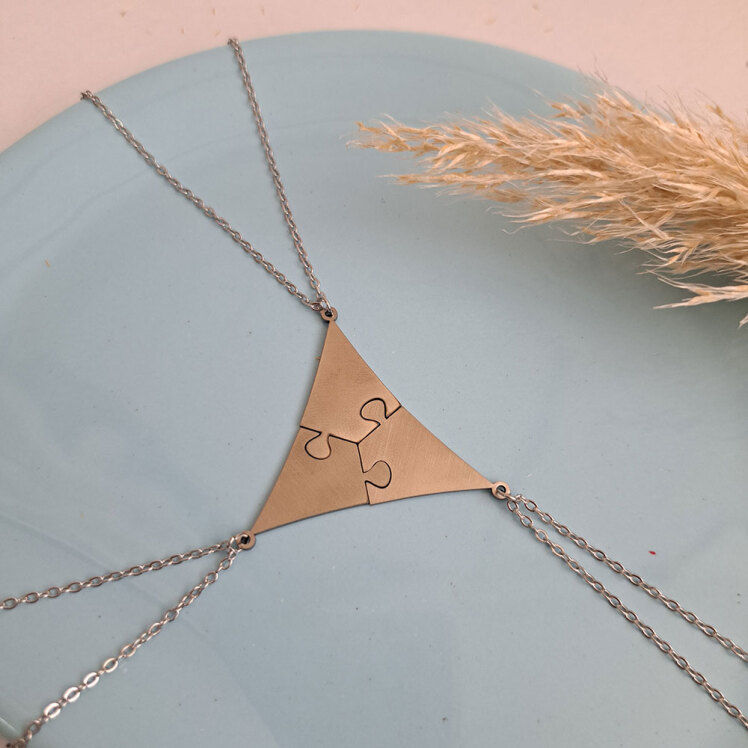 گردنبند پازلی ست سه عددی 