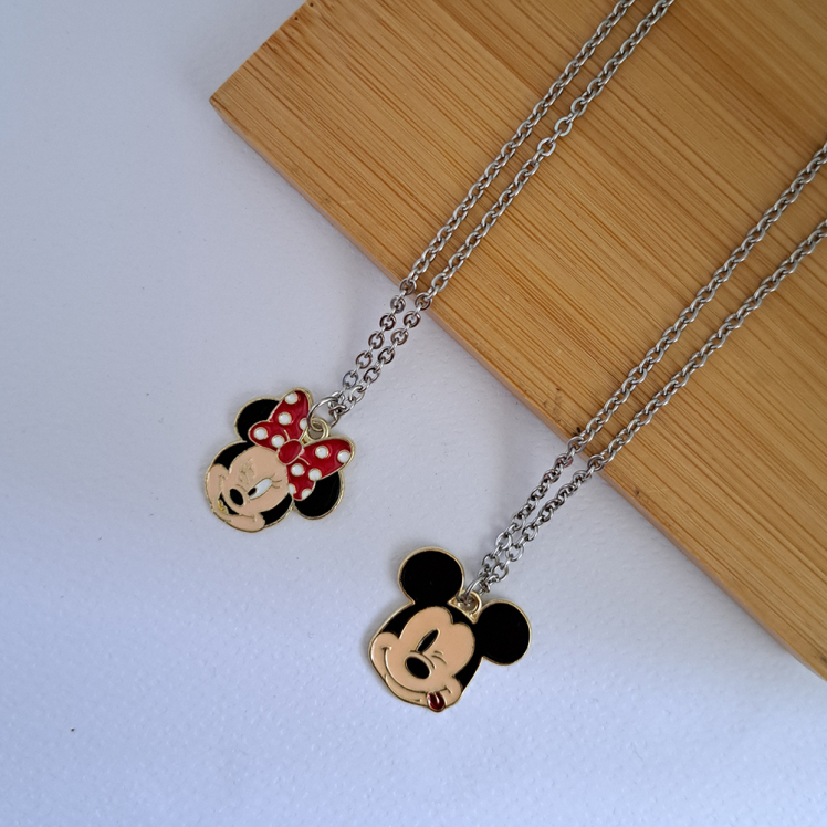 گردنبند ست میکی موس و مینی موس 