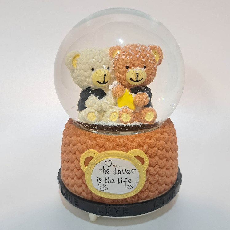 گوی موزیکال پمپی طرح خرس سایز بزرگ