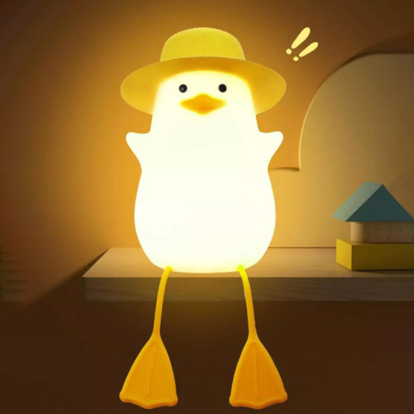 چراغ خواب سیلیکونی طرح اردک