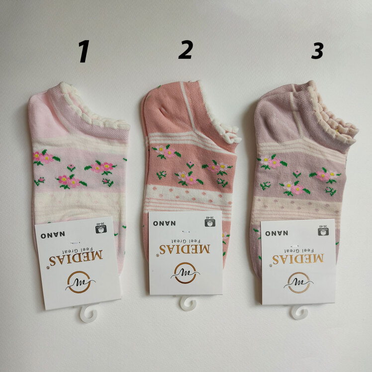 جوراب مچی فانتزی طرح گل