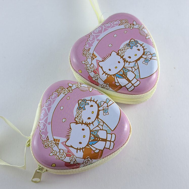 کیف هندزفری و پول خرد فلزی طرح هلو کیتی