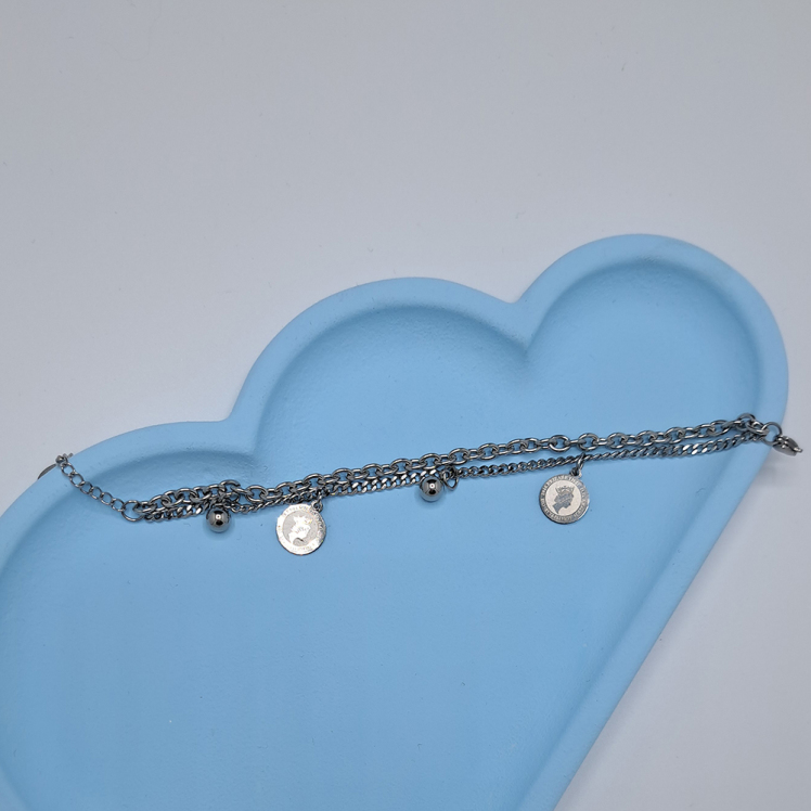 دستبند سه لاین سکه الیزابت 