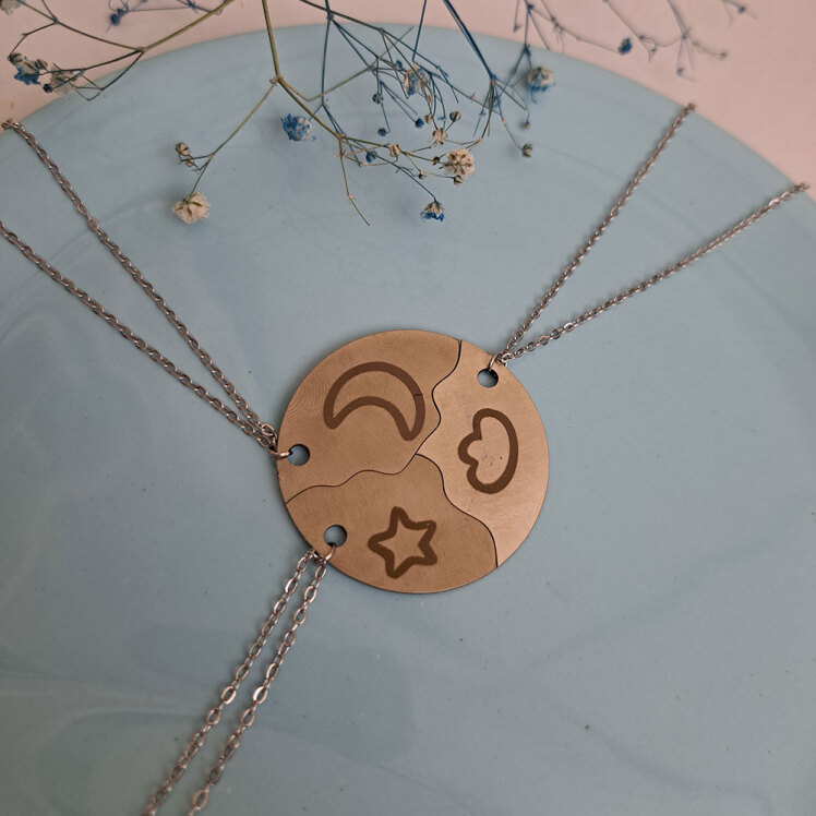 گردنبند گرد ست 3 عددی