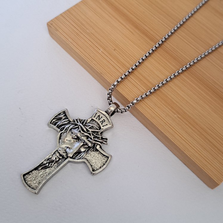 گردنبند صلیب مدل رخ 