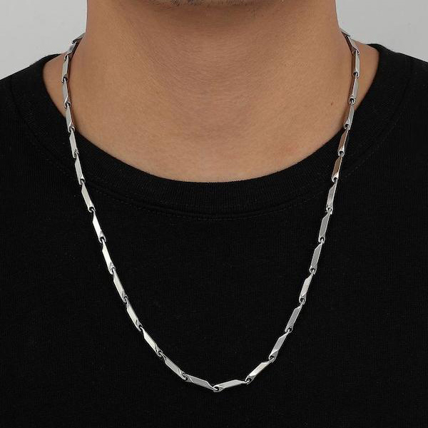  گردنبند یا دستبند کبریتی استیل مردانه 