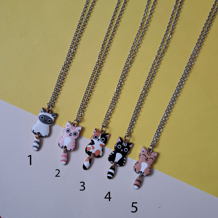 گردنبند گربه دم متحرک ( 5 تنوع )