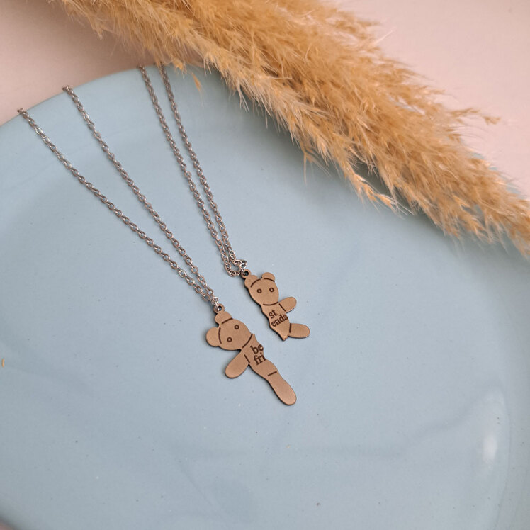 گردنبند ست خرس بست فرندز