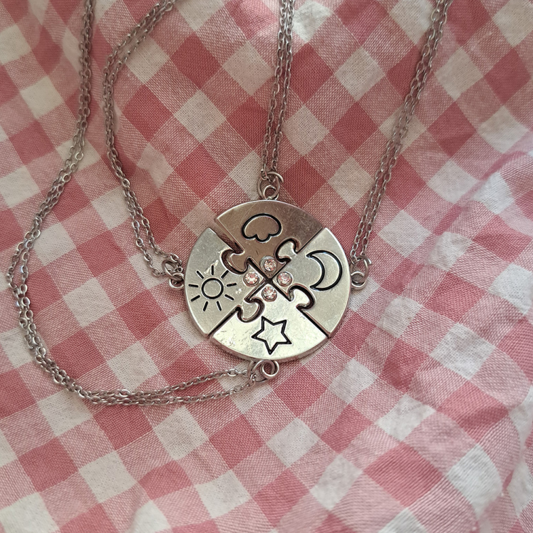 گردنبند ست 4 نفره استیل