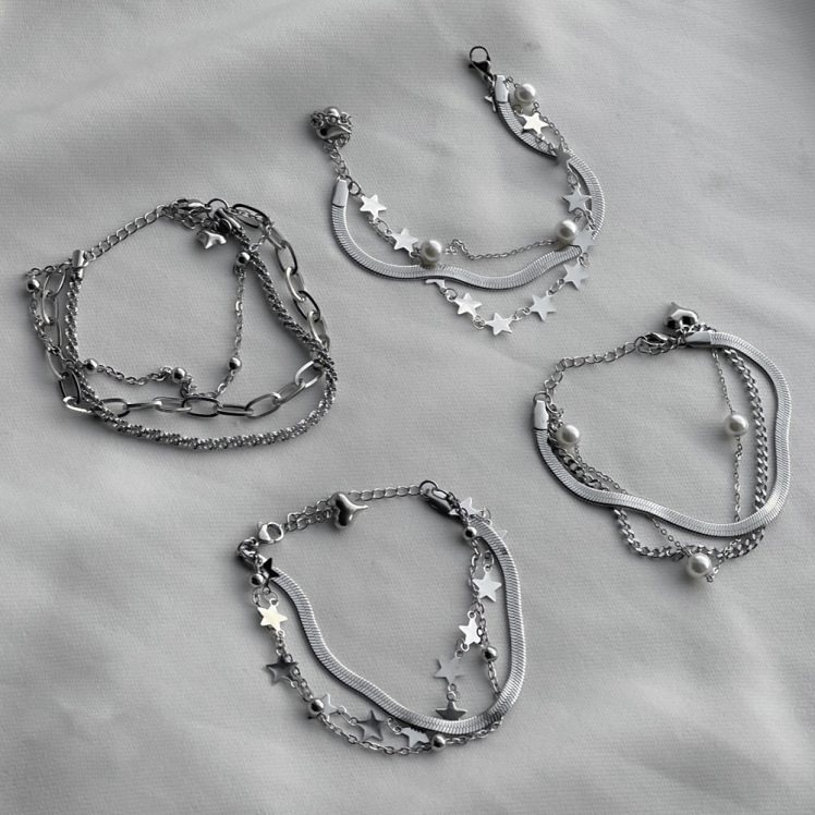 دستبندا سه لاین استیل ترکیبی