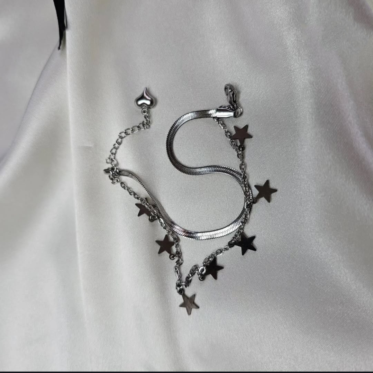 دستبند استیل ماری ستاره ای 