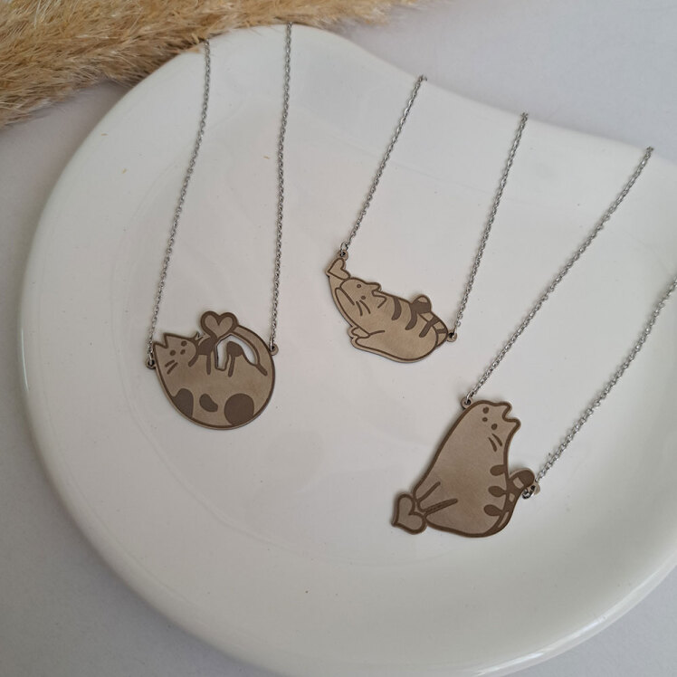 گردنبند مدل گربه 