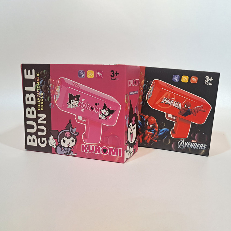 تفنگ حباب ساز طرح کرومی و اسپایدرمن