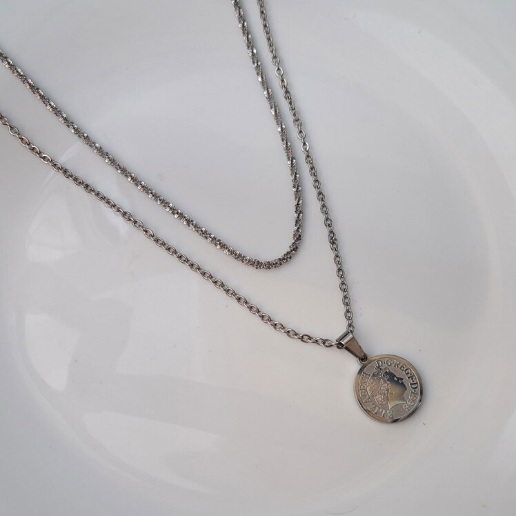 گردنبند دو لاین الیزابت خاویاری