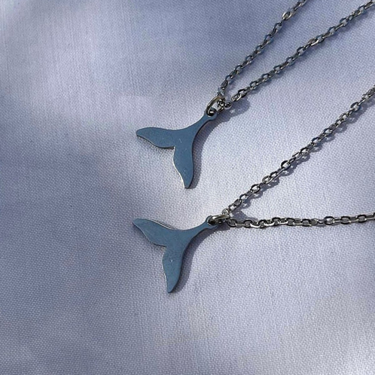 گردنبند استیل دم وال 