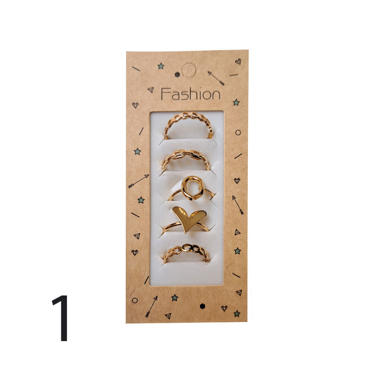 انگشتر پک 5 عددی ( 4 طرح )