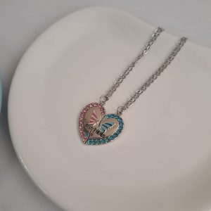 گردنبند ست پروانه نگین دار