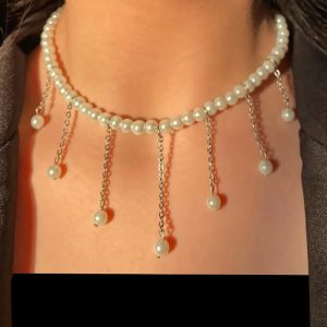 گردنبند مروارید آویزی پینترستی