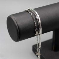 دستبند سه لاین ماری توپی سه ستاره