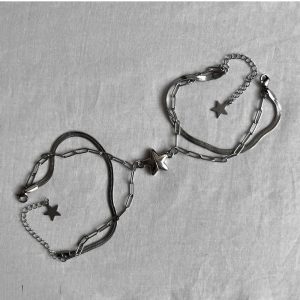 ست دستبند دوستی دو لاین ستاره مگنتی