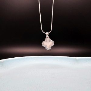 گردنبند جواهری ونکلیف دخترانه استیل