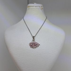 گردنبند جواهری طرح قو
