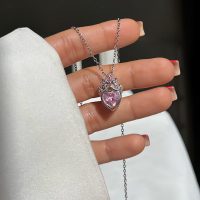گردنبند جواهری قلب راپونزل
